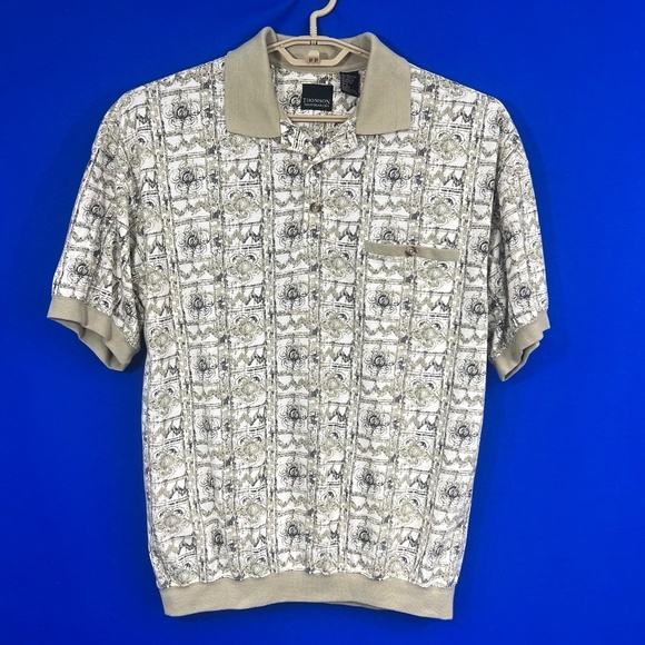 Thompson Shirtmakers Other - VINTAGE |•THOMPSON SHIRTMAKERS•| Vtg Polo Shirt Ribbed Bottom & Cuffs Size Large
